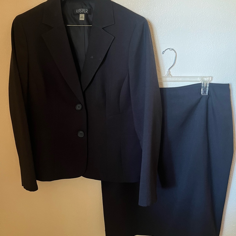 Size 14 black Kasper dress suit.